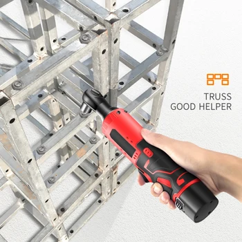 

Screwdriver Disassembly Rechargeable Electric Wrench Electric Ratchet Wrench Durable Portable Service Right Angle Tools