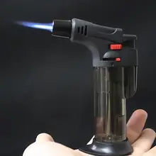 Refillable Torch-Lighter Adjustable-Tool Flame-Ignition Butane-Jet BBQ Transparent Cooking