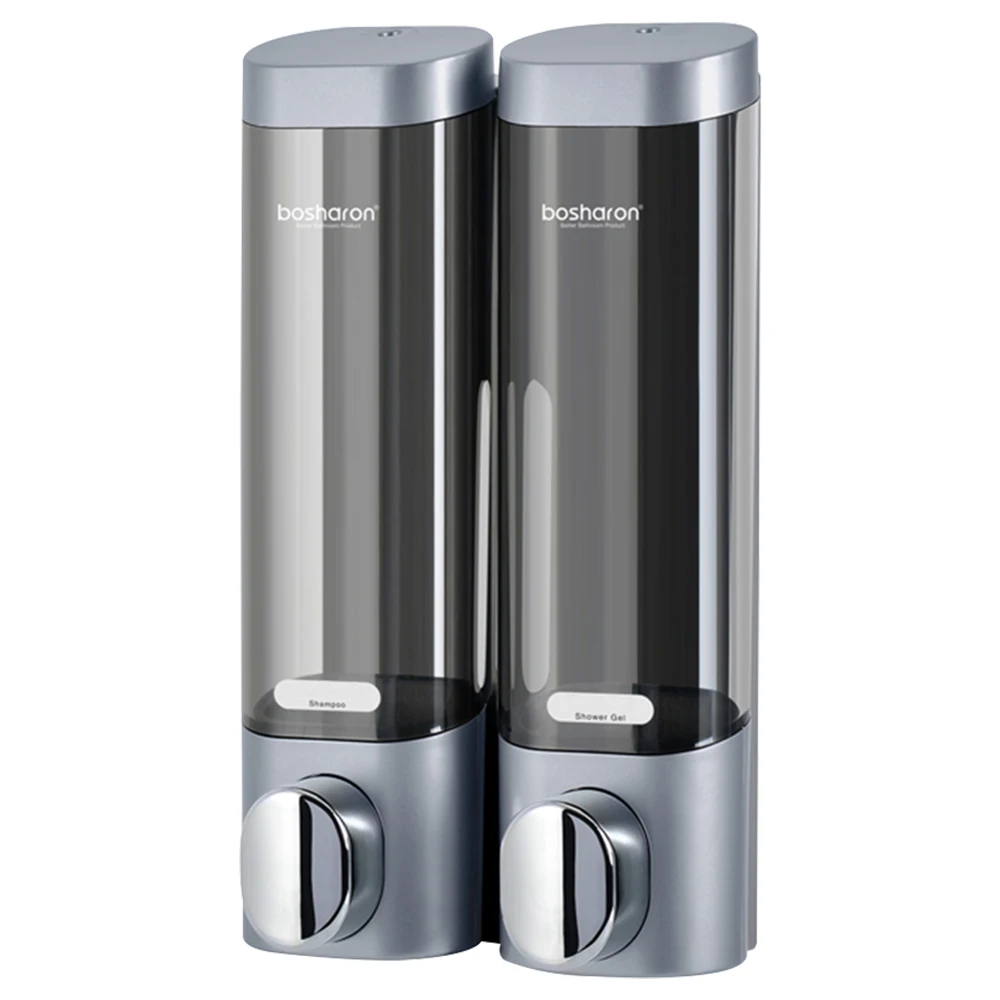 600ML Sliver 900 мл Ручной Дозатор для мыла, настенный дозатор для жидкого лосьона, шампуня, Диспенсер геля для рук, для ванной и кухни - Цвет: 600ML Sliver