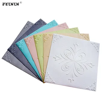 

3D wall stickers self-adhesive waterproof ceiling stickers roof decoration wall stickers wallpaper European style wallpaper