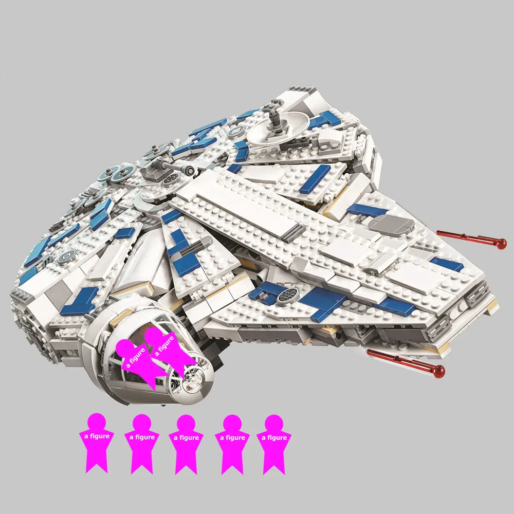 

Star Wars Solo Story Kessel Run Millennium Falcons Building Blocks Kit Bricks Set Classic Movie Model Kids Toys Children Gift