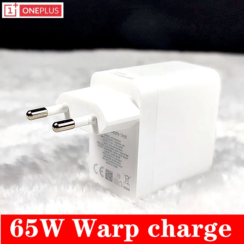 Oneplus 65w charger original EU Warp Fast charger adapter Type C To type C Cable For OnePlus 9 PRO 8T 8 Pro 8 7T Pro Nord 65w charger usb c