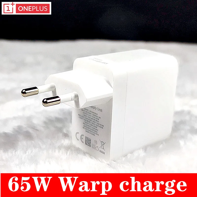 Oneplus 65w charger original EU Warp Fast charger adapter Type C To type C Cable For OnePlus 9 PRO 8T 8 Pro 8 7T Pro Nord 65w charger usb c Chargers