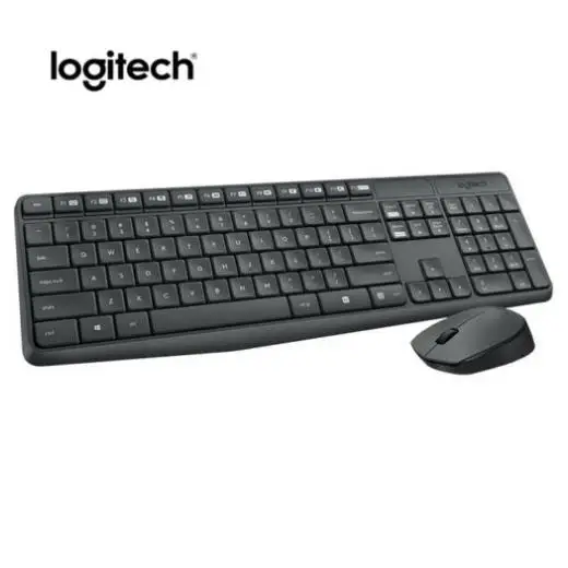 Мультимедийная Беспроводная USB клавиатура и мышь Logitech MK235 2 4 ГГц|Комплекты плюс