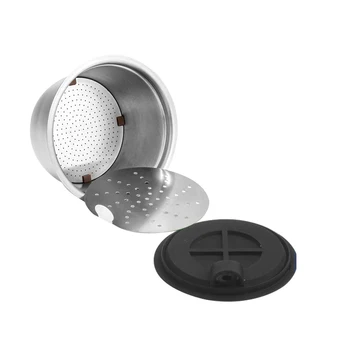 

Nespresso Refillable Coffee Capsule Pod Stainless Steel Espresso Coffee filters and Tamper for DOLCE GUSTO LUMIO EDG for Kitchen