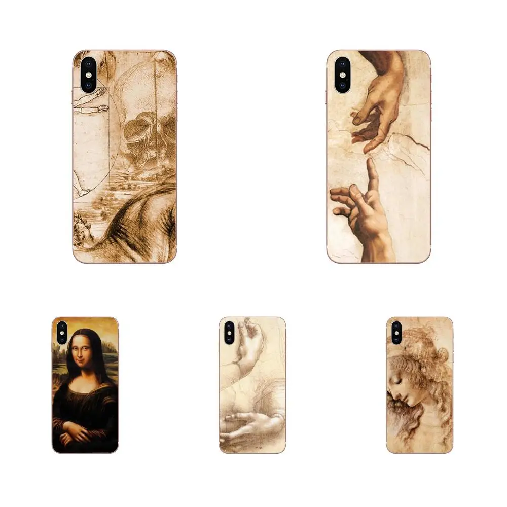 Итальянская художественная картина Leonardo Da Vinci для Samsung Galaxy Note 8 9 10 Pro S4 S5 S6 S7 S8 S9 S10 S11