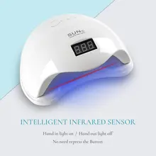 48 Вт Сушилка для ногтей ЖК-дисплей лампа для ногтей УФ светодиодный светильник для отверждения гель-лака Авто зондирующая лампа для маникюра лампа