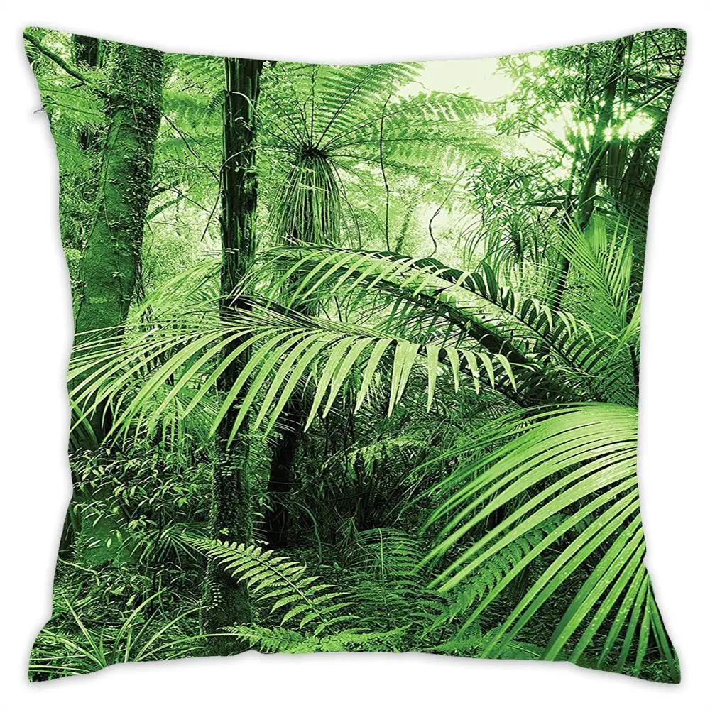 [Douladou] декоративные цветочные природа подушки CoverPillow чехол полиэстер Декоративная Подушка Чехол радужной расцветки Подушка Чехол размером 45*45 см