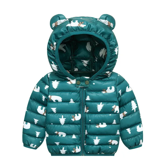 Детская куртка зимняя теплая верхняя одежда с рисунком динозавра для мальчиков от 2 до 6 лет весеннее пальто с рисунком для девочек пальто с капюшоном для маленьких детей, одежда Детский жилет - Цвет: Прозрачный