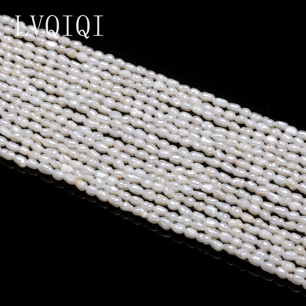 High Quality Natural Freshwater Pearl Beads Irregular Shape Punch Loose Beads For DIY Necklace Bracelet Jewelry Making 2-2.5mm