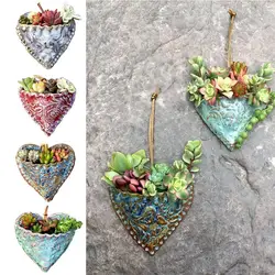 Retro Farmhouse Flower Pot for Succulents Plants Decorative Planter Mini Bonsai Flowerpot Fairy Garden Home Desktop Decoration