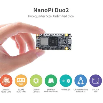 

for NanoPi DUO2 512M Allwinner H3 Cortex-A7 WiFi Bluetooth Module UbuntuCore Light-Weight IoT Applications