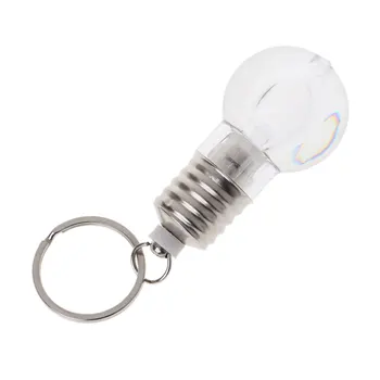 

2020 New Mini Change Color Creative LED Lamp Bulb Light Key Chain Key Ring Night light Drop Ship Support