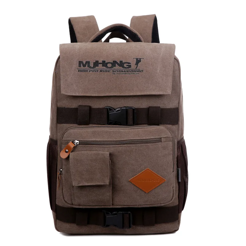 

Cross Border for 2018 New Style Canvas Backpack Multi-functional Large Capacity Computer Bag School Bag Travel Bag