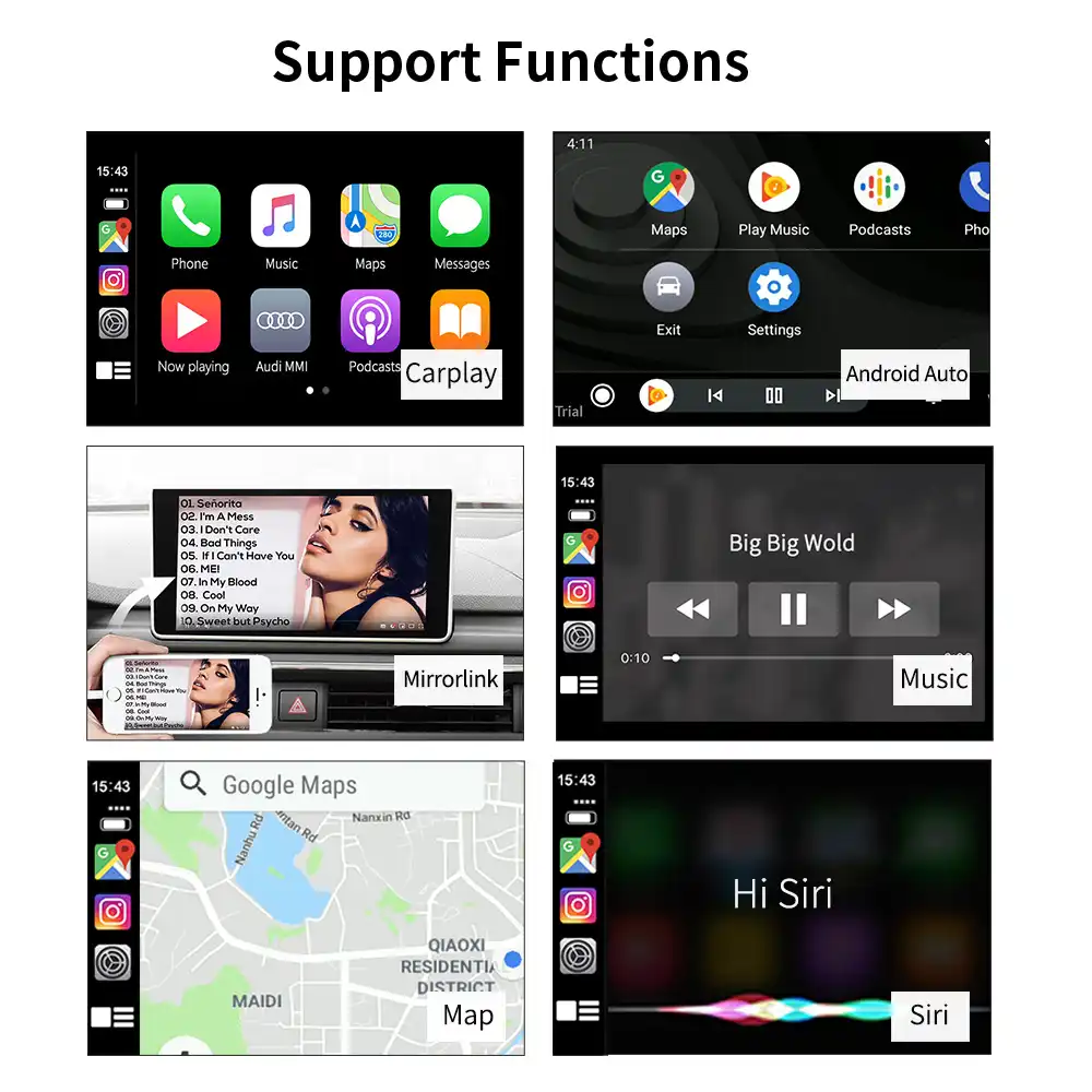 Carlinkit USB смарт-ключ для автомобиля для Android автомобильная навигация для Apple Carplay модуль Автомобильный смарт-телефон USB адаптер Carplay