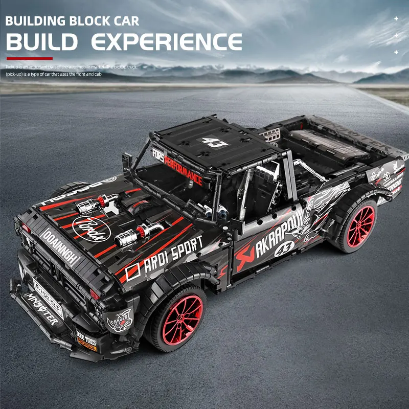 Описание модели автомобиля совместим с MOC 34316 Форды Mustang F 150 Hoonitruck конструкторных