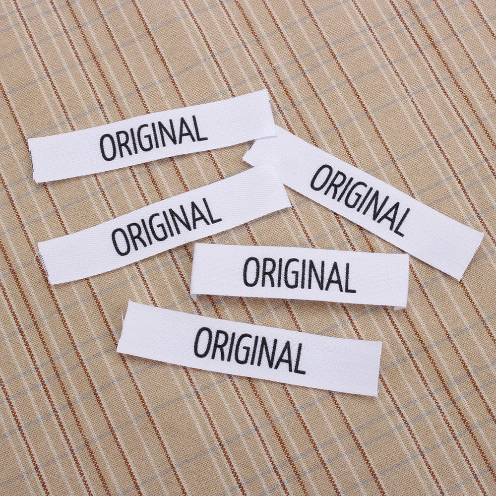 

Custom Sewing Labels, knitting Labels - Personalized Brand , Organic Cotton Ribbon Labels ,Custom text (MD3027)