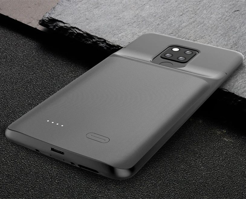 SeenDa 6000mah Battery Charger Case for Huawei Mate 20X Full Protect Shockproof Power Bank Case External Back Clip Battery Cover - Цвет: Черный