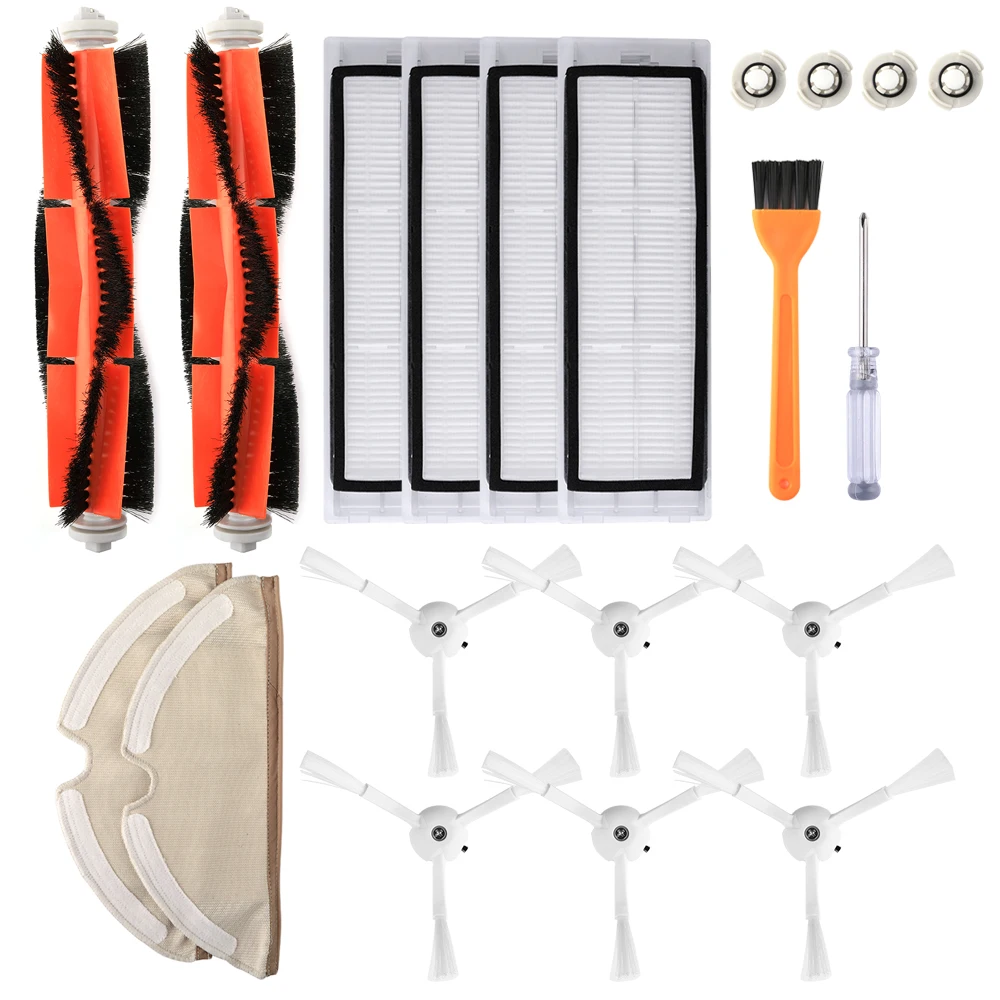

For XIAOM Robot Vacuum Cleaner Part Kit roborock S50 S51 Side Brush HEPA Filter Main Brush Cleaning Tool Mop Cloths Virtual wall