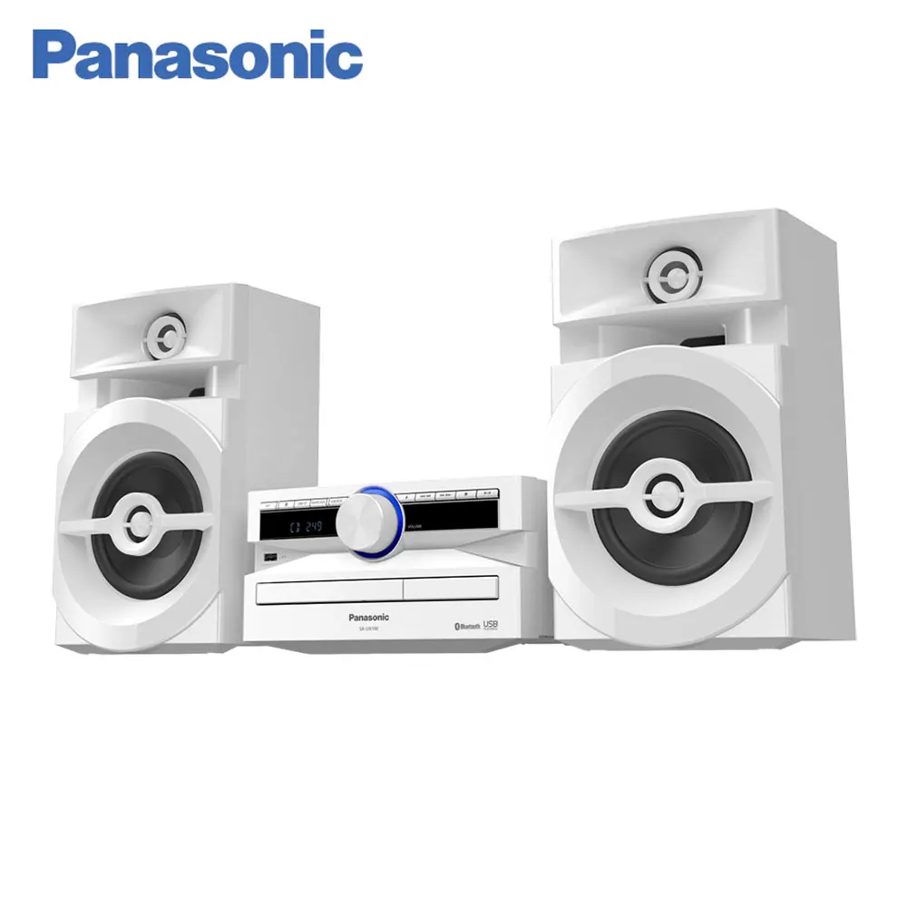 Минисистема Panasonic SC-UX100EE-W с динамиками конического типа, беспроводной связью Bluetooth, приложением MAX Juke