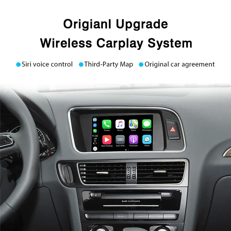 Yeesite wifi беспроводная Apple Carplay для Audi A5 Q5 A4 3GMMI с сенсорным экраном обратная камера