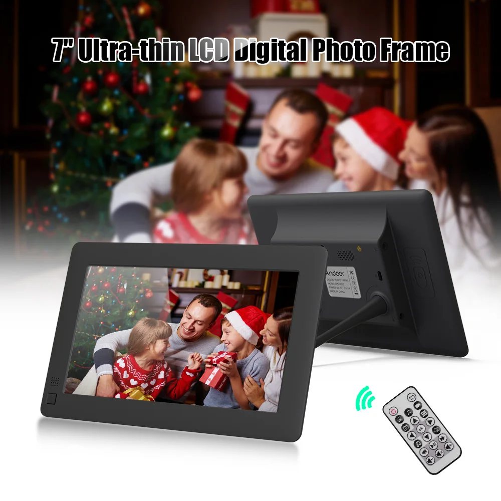 Andoer 7 Inch LED Ultra-thin LCD 1280*800 Full Function Digital Photo Frame Electronic Album digitale Picture Music Video