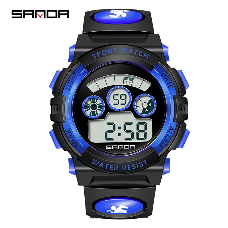 

SANDA 2019 Mens Watches Top Brand Luxury Men Military Sport Wristwatch Dual Display Digital Running Digital Watch relogio mens