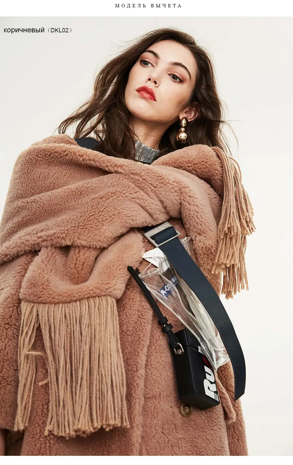 JAZZEVAR Зимнее новое поступление меховое пальто для женщин высокое качество средней длины модный теплое зимнее пальто