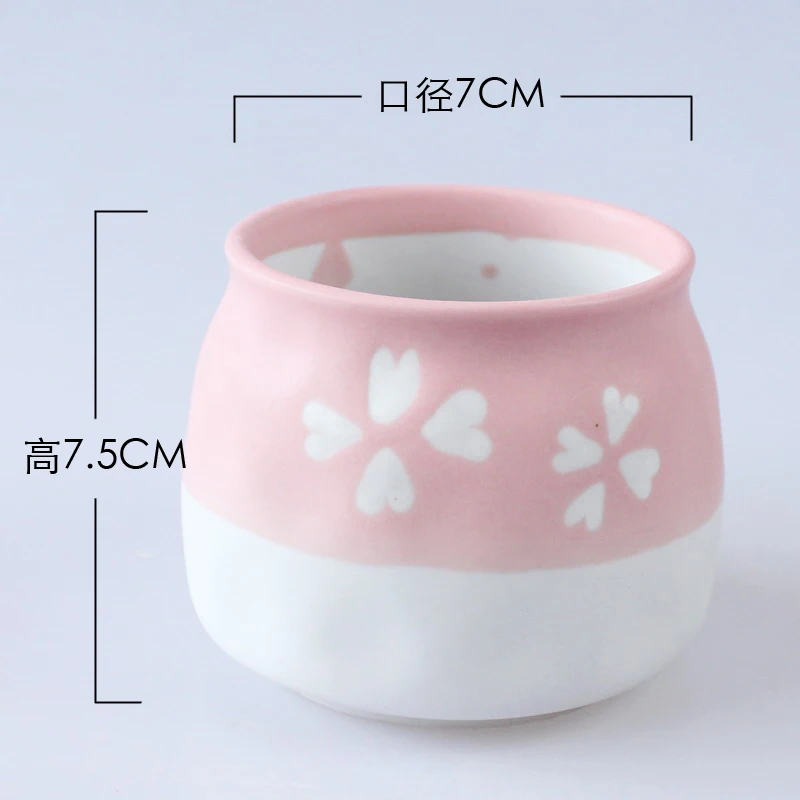 Potters ручная роспись сахарная таблетка система мульти-мясо цветочный горшок мульти-Японский небольшой свежий керамический маленький цветочный горшок - Цвет: 6