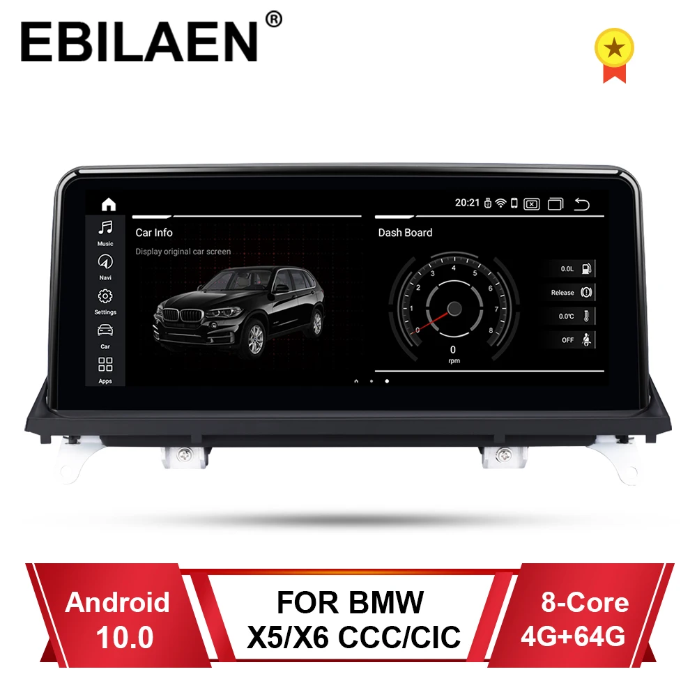 EBILAEN Android 10 0 автомобильный мультимедийный плеер для BMW X5 E70/X6 E71 (2007 2013) системный