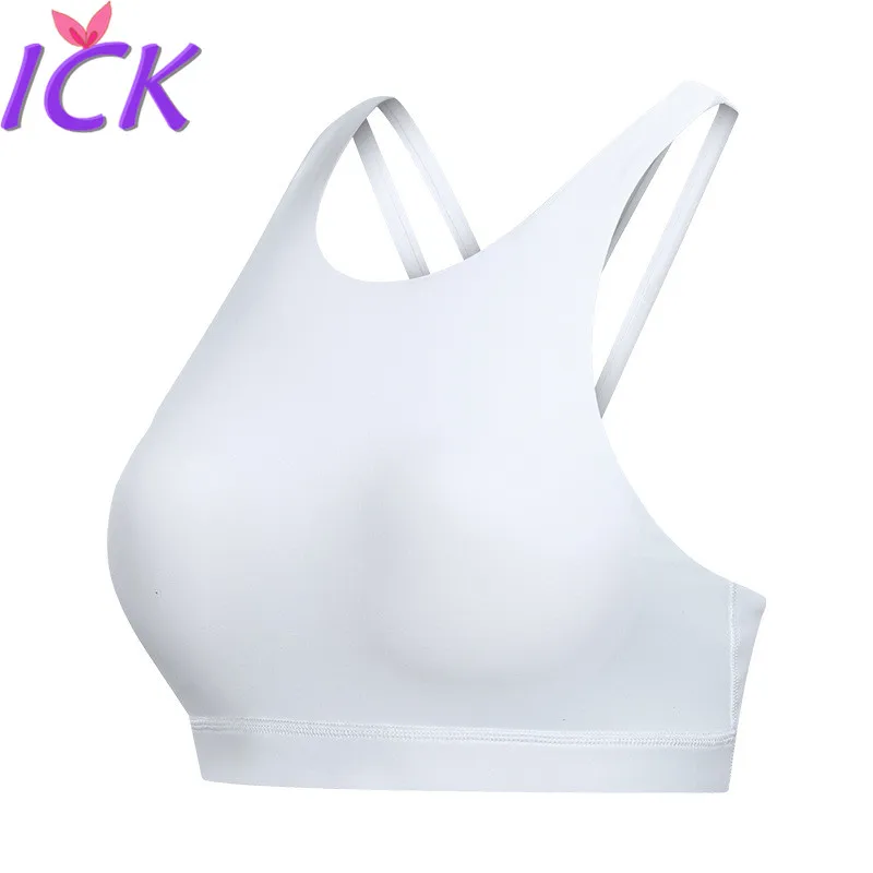 

2021 New High Neckline Sports Bra for Women with Crossed Back Running and Fitness Bra