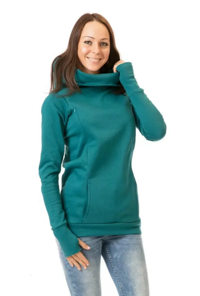 Осенняя зимняя одежда для кормящих матерей беременных женщин плюс бархат утолщение с капюшоном с длинными рукавами росы половина пальца свитер