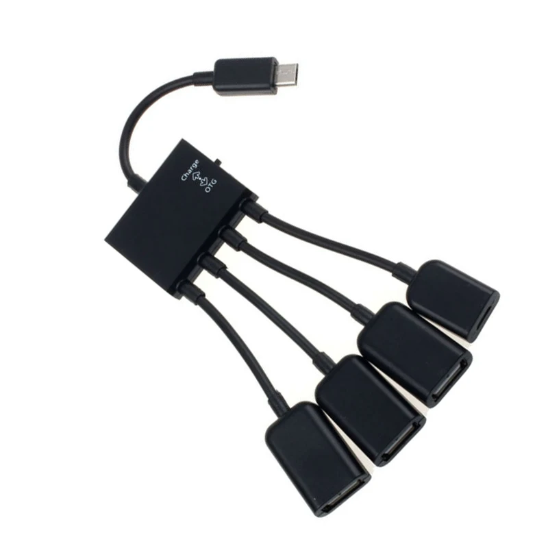 1x Micro USB кабель в комплект поставки входит адаптер Мощность зарядки 4-портовый концентратор для телефонов на базе Android с Bluetooth
