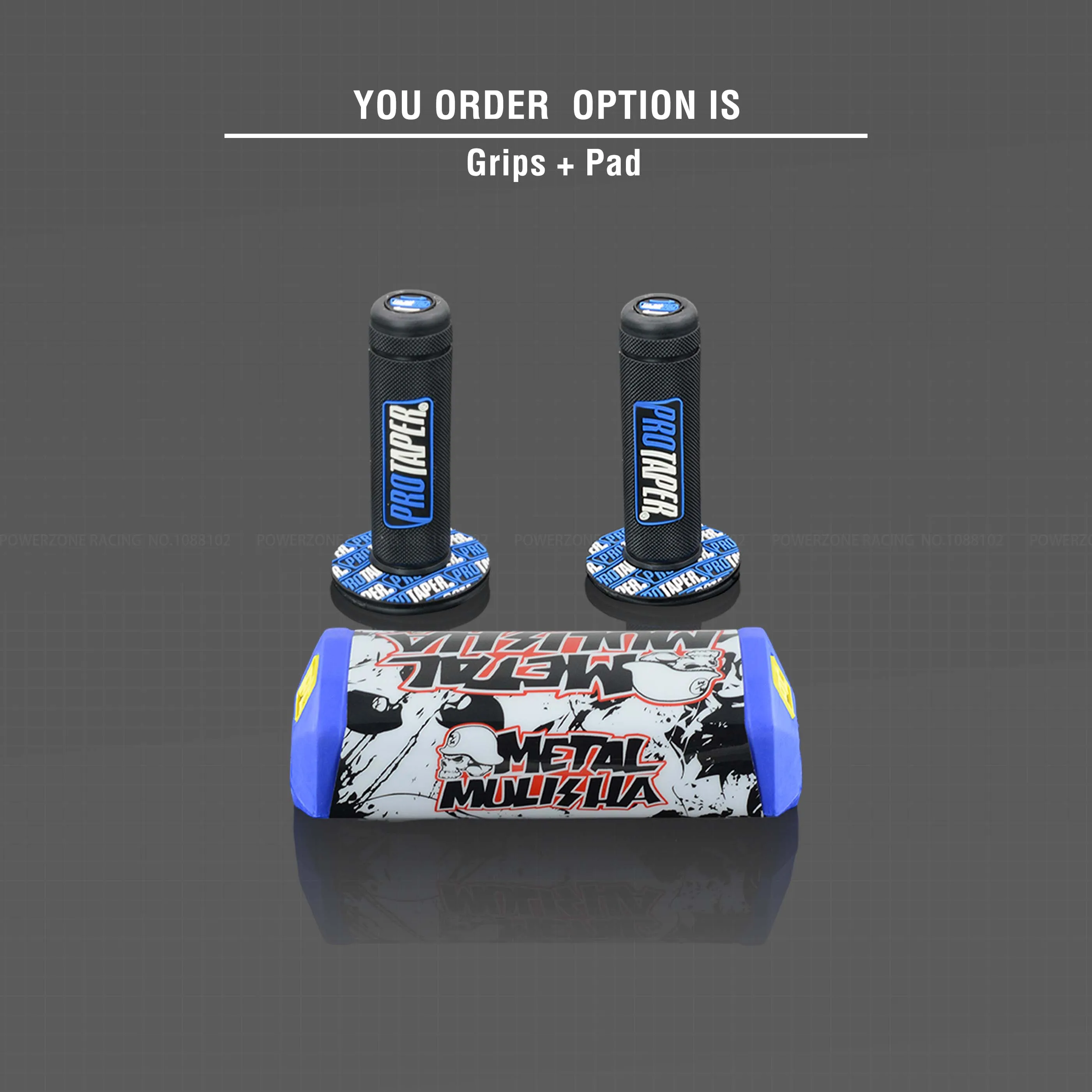 Blue Pad Grip Руль для Pro Taper Pack Bar 1-1/" Классическая дверная ручка барные Колодки Ручки Pit Pro Racing Dirt Pit Bike мотоцикл с адаптер cnc - Цвет: Blue Pad Grip