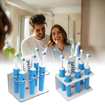 

Desktop Toothpaste Toothbrush Storage Rack Bathroom Desktop Storage Rack Electric Toothbrush Holder With 5 Toothbrush Holes