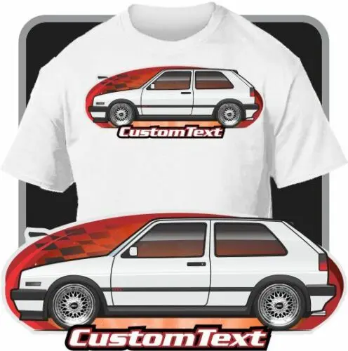 Custom Art T-Shirt For 1990 1991 1992 Golf Mk2 Mkii Gti 2.0 16V G60 Gl Fans | Мужская одежда