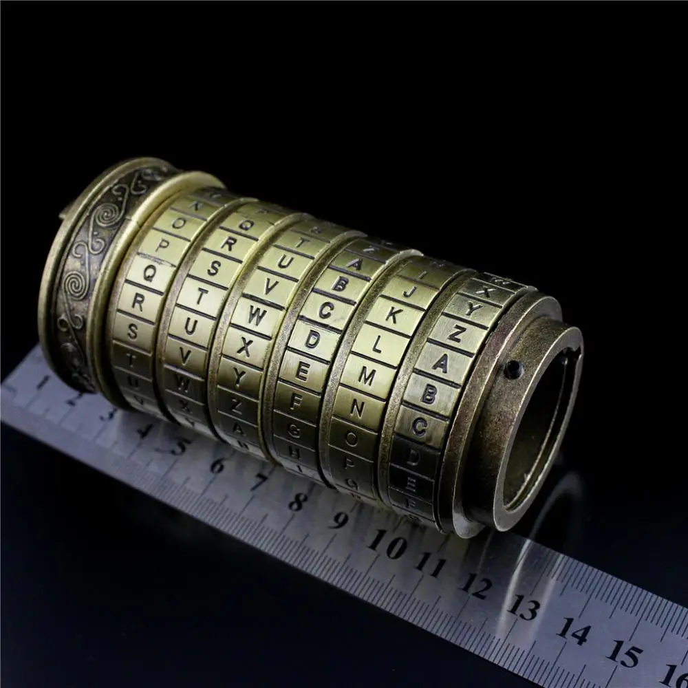 Leonardo da Vinci код паролем игрушки металлические замки-криптекс свадебные подарки подарок на день Святого Валентина спасательный камерный реквизит подарок подруге