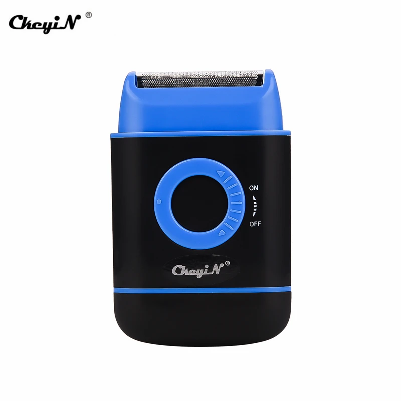 Mini Men Electric Shaver Portable Rechargeable Reciprocating Foil Electric Razor Face Beard Trimmer with Pop-up Temples Trimmer
