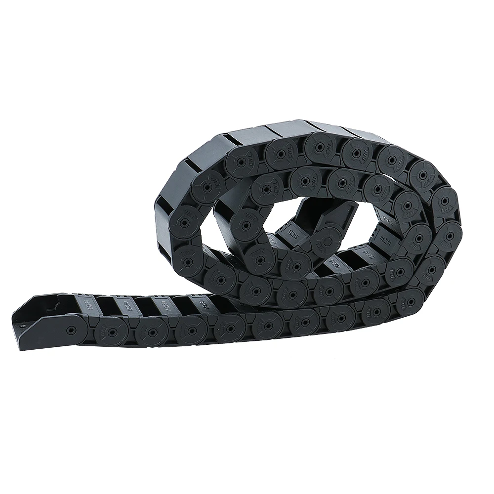 R38 18*18/18*25/18*37/18*50mm Cable Drag Chain Wire Carrier with End Connector for CNC Router