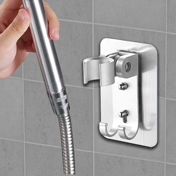 

Luxury Bathroom Accessories Shower Mounting Brackets Bracket Aluminum Shower Head Support Adjustable Mask Rack Stand Bathroom