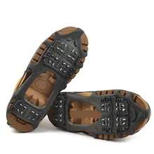 Горячая Распродажа 24 шпильки противоскользящие шипы для обуви унисекс Зимние альпинистские противоскользящие ледяные захваты шипы для снега и льда Размеры S/M/L/XL