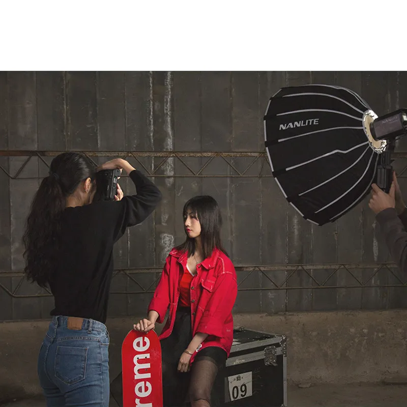 Nanguang SB-FZ60 60cm Softbox For Nanlite 60w 60B 60 Umbrella Photography Light Soft Box Bowen Mount Round SB FZ60