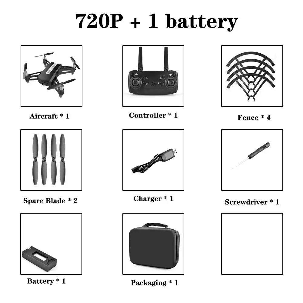 720p 1 battery SHAREFUNBAY R11 Дрон 4k HD широкоугольная камера 1080P wifi FVP Дрон с удерживанием высоты видео запись жестов фото Дрон с камерой квадрокоптер с камерой аккумулятор квадрокоптер с камерой профессиона квадрокоптер - Цвет: 720p 1 battery