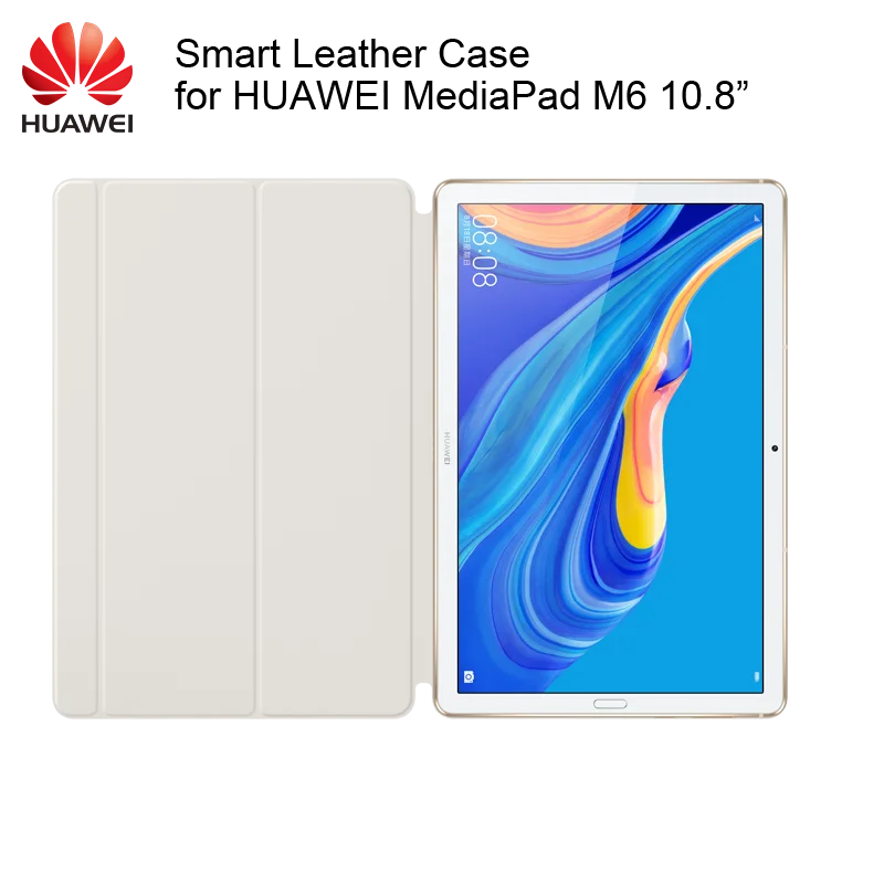 

Original HUAWEI Tablet MediaPad M6 10.8 inch Smart Leather Case with Exquisite appearance Magnetic Smart opening and closing