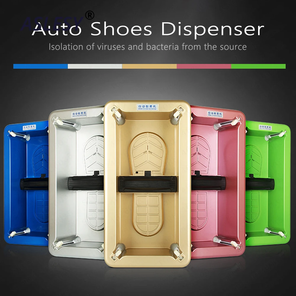 Automatic Shoes Cover Dispenser Machine Household Stepping Disposable Booties Maker Shoe Film Machine Smart Shoe Cover Dispenser afbeelding