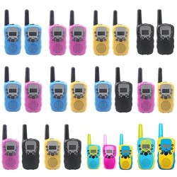 Walkie talkie lampe de poche LCD rétro éclairé pour enfants, 22 canaux, Radio bidirectionnelle, jouets, 2 pièces, émetteur récepteur portable pour garçons et filles, cadeaux de noël 