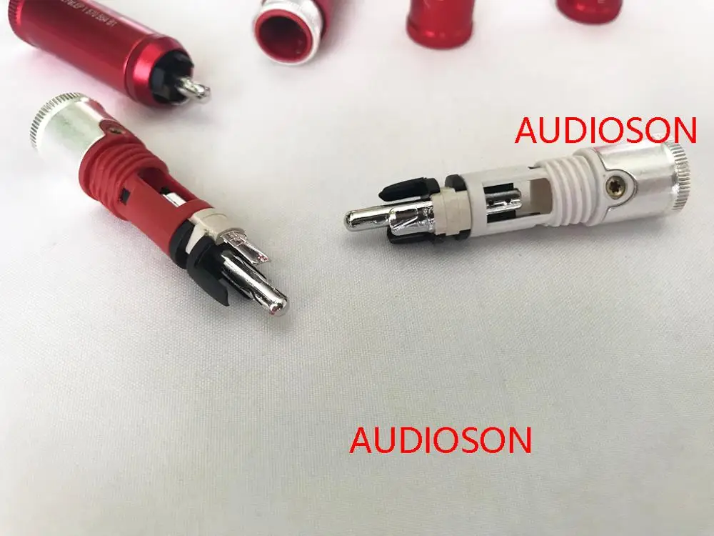 Hi-End Mundorf M-Cap nextgen WBT-0110AgAu 시그니처 RCA 1 set of 4pieces 로듐 도금