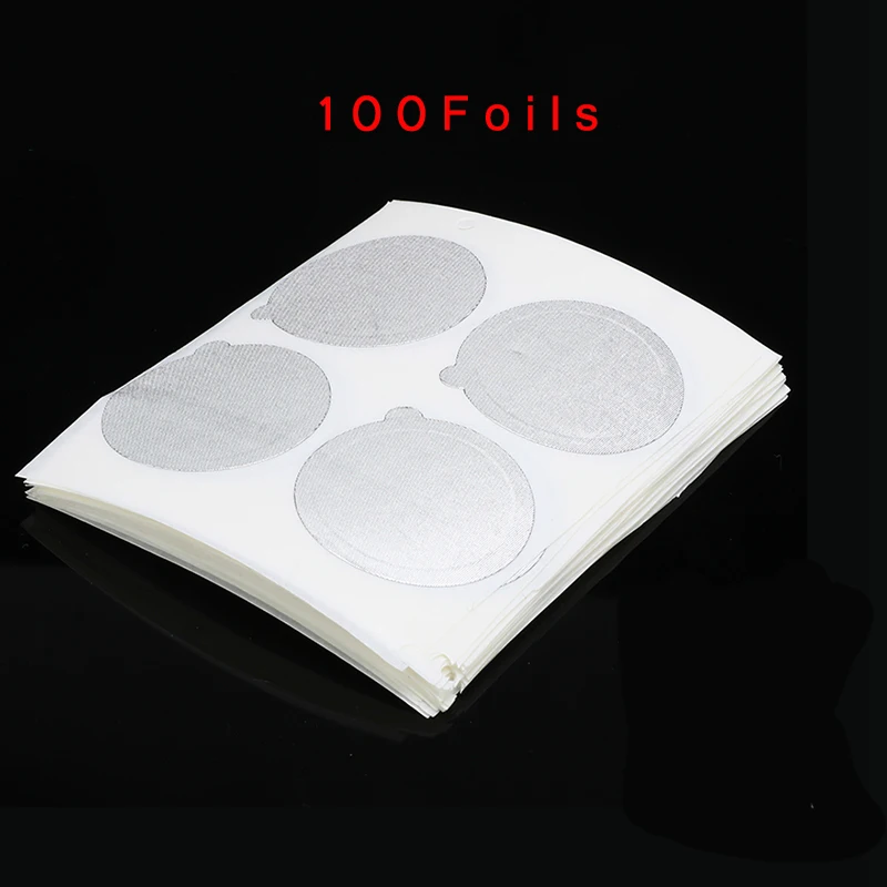 ICafilas 50 комплектов одноразовые пустые Nespresso и клейкие алюминиевые крышки уплотнения для капсул Nespresso Сделай Сам собственный кофе - Цвет: 100 foils