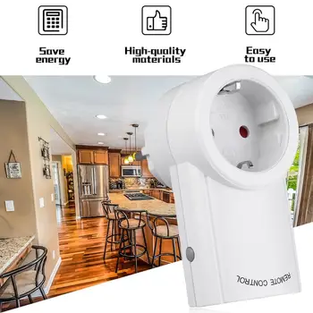 

1 Wireless Remote Control Power Outlet Light Switch Socket 1 Remote EU Plug Newest High Quality Free Shipping