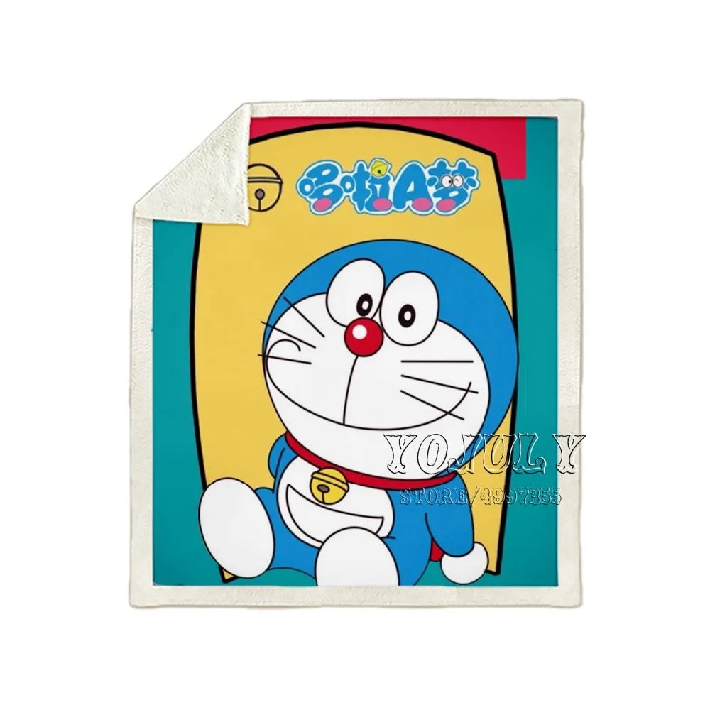 YOJULY bule Doraemon Аниме Стиль Дети взрослый 3D печатное одеяло диван одеяло покрывало путешествия постельные принадлежности модный фирменный магазин-аутлет K05